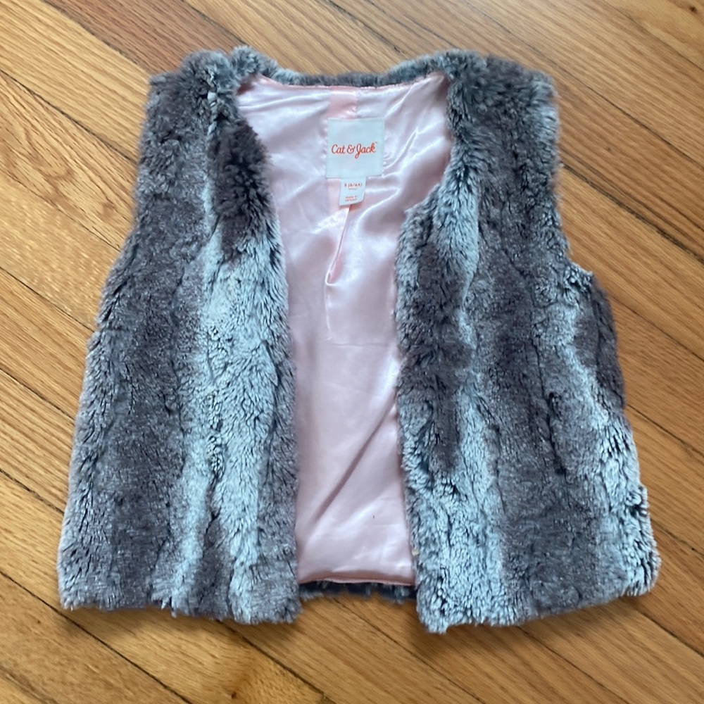 Faux fur vest